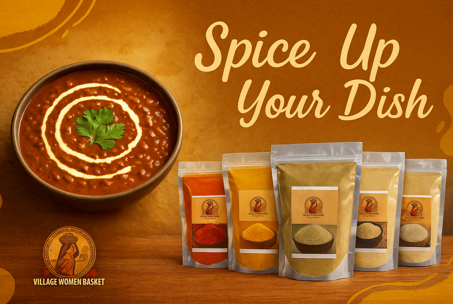 Spice bowls Village Women Basket